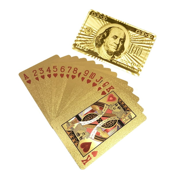 plastic coated By Tactic Games Golden Playing cards int